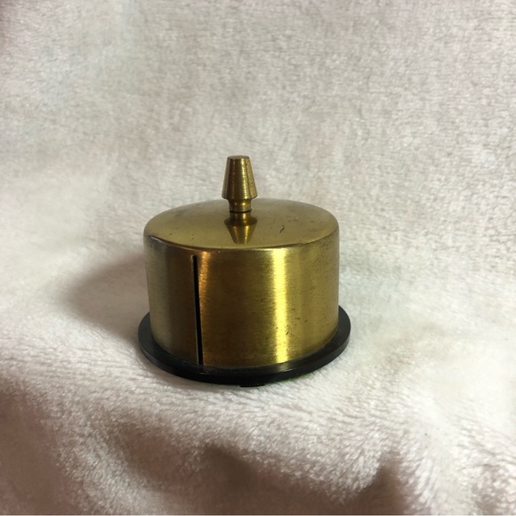 Vintage Office Vintage Brass And Plastic Roll Stamp Holder Poshmark